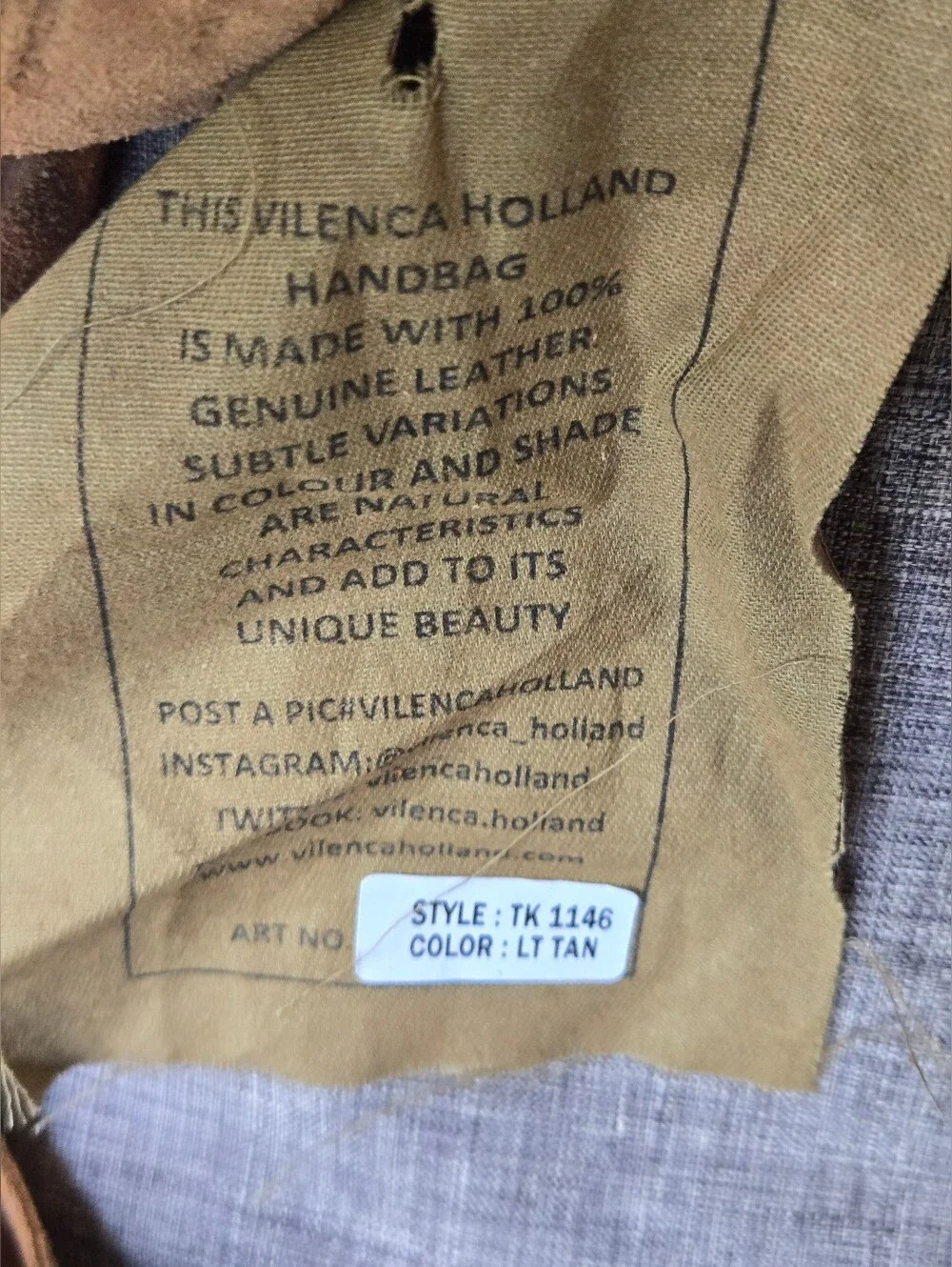 Vilenca Holland 100% Genuine Leather Suede Hobo Shoulder Bag Light Tan – NWT